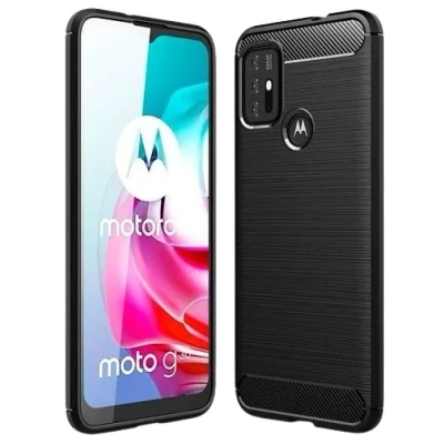 Afbeelding van Just in Case Rugged TPU Back Cover Zwart Motorola Moto G30