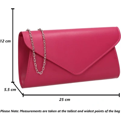 Afbeelding van SwankySwans Lora Clutch Bag voor dames, fuchsia