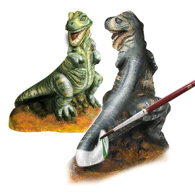 Afbeelding van Ses creative gips en verfpakket t rex 3st