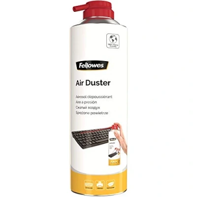Afbeelding van Fellowes Persluchtreiniger, HFC vrije drukgasspray in 650 ml blik met 400 inhoud, milieuvriendelijk, ideaal voor het reinigen van pc, toetsenbord, printer, computer, 1 stuk