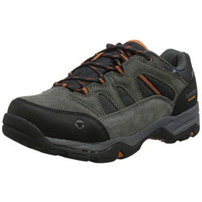 Afbeelding van HI TEC Banderra II LOW Outdoorschoenen, Heren, Maat: 41, Charcoal/graphite/burnt orange Leer en textiel