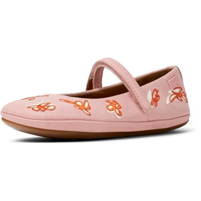 Afbeelding van Camper Right Ballerina&#039;s met enkelbandjes voor kinderen, Maat: 29, Mittelrosa Leer
