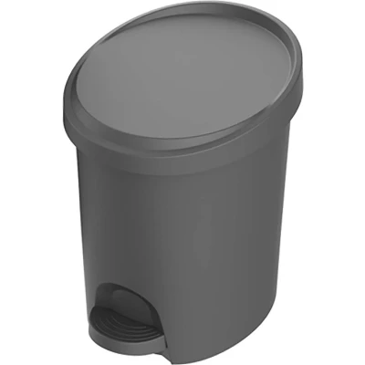 Afbeelding van EDA Pedaalemmer Grijs 6 Liter Gerecycled