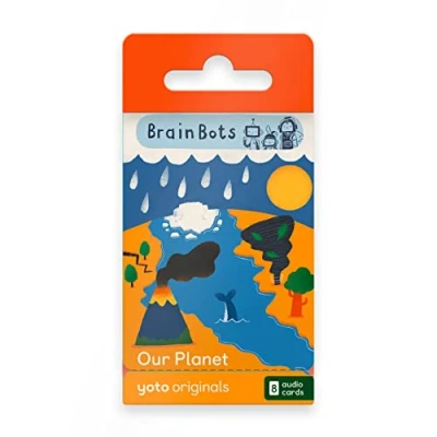 Afbeelding van YOTO BrainBots: Our Planet 8 audioboekkaarten voor kinderen gebruik met Player &amp; Mini All in 1 audiospeler, educatief en schermvrij luisteren, leuke verhalen om te leren interactieve