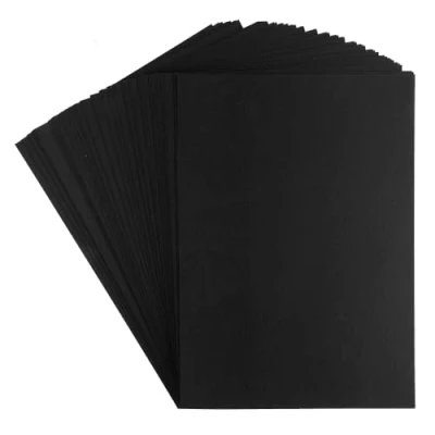 Afbeelding van Ideen mit Herz Premium gekleurd karton fotokarton DIN A4 (zwart 300 g/m² 50 stuks)