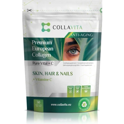 Afbeelding van Collavita Collageen Poeder Met Vitamine C 100% Natuurlijk Huid, Haar en Nagels