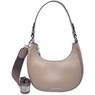 Afbeelding van Bogner Schoudertas Andermatt Melene Shoulderbag Taupe Lichtbruin