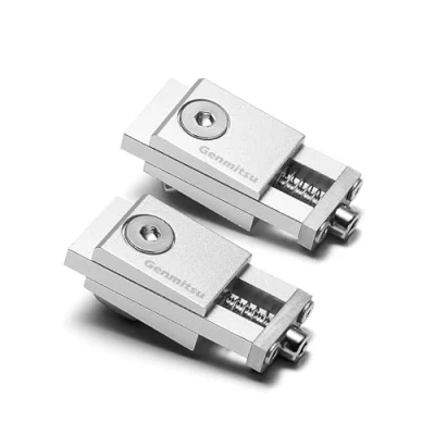 Afbeelding van Genmitsu Upgrade Aluminium Mini Vise Clamp Toe 2 Stks, Hoge Precisie CNC Router Klem voor Houtbewerking &amp; Metaalbewerking Frezen Project, Afmeting 56 x 22 21mm, Laag Profiel
