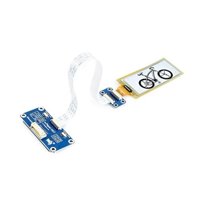 Afbeelding van Waveshare 2.9inch Flexible e Ink Display HAT 296x128 Black/White Dual color paper for Curved Surface Support Raspberry Pi Zero/Zero W/Zero WH/2B/3B/3B+, Jetson Nano,SPI Interface