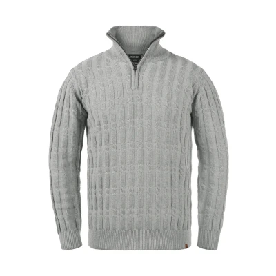 Afbeelding van Indicode Jeans Idpaulo Trui, Heren, Maat: Medium, Grey mix