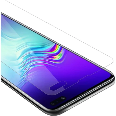 Afbeelding van Cadorabo Screenprotector geschikt voor Samsung Galaxy S10 5G in KRISTALHELDER Tempered Display Pantser Film