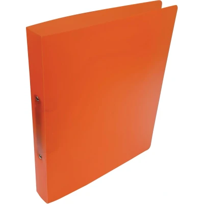 Afbeelding van Alpha Ringmap, Voor Ft A4, Uit Pp, 2 Ringen Van 25 Mm, Transparant Oranje Ringmap