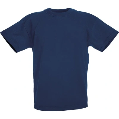 Afbeelding van Fruit of the Loom T shirt Kinderen maat 140 (9 11) 100% Katoen 5 stuks (Blauw)