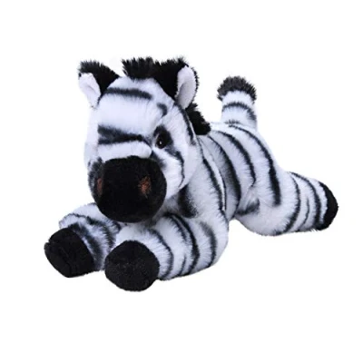 Afbeelding van Pluche knuffel dieren Eco kins zebra van 25 cm. Wildlife speelgoed knuffelbeesten Cadeau voor kind/jongens/meisjes
