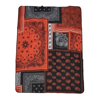 Afbeelding van Urban Classics Patchwork Print Yogamat, Heren, Maat: One Size, Black orange