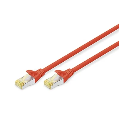 Afbeelding van Digitus DK 1644 A 100/R netwerkkabel 10 m Cat6a S/FTP (S STP) Rood