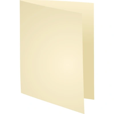 Afbeelding van Exacompta ref. 330025E Set van 100 stevige pastelkleurige dossiermappen SUPER 210 g/m² in PEFC™ gecertificeerde mappen Afmetingen: 24 x 32cm Formaat A4 kleur ivoor