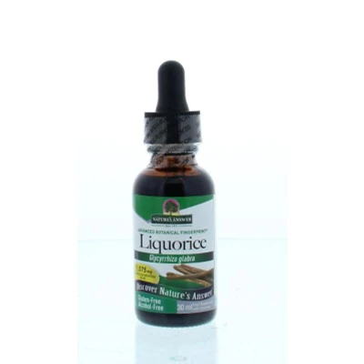 Afbeelding van Natures Answer Zoethout extract 1:1 alcoholvrij 2000 mg 30 ml