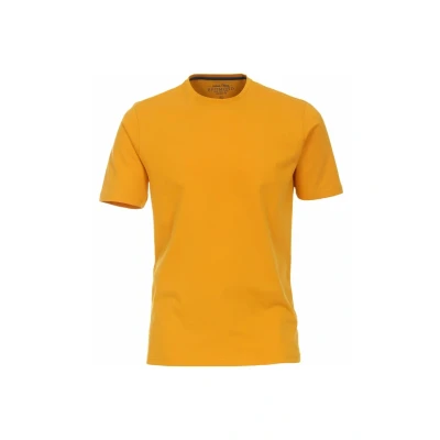 Afbeelding van Redmond Casual Regular Fit T Shirt ronde hals geel, Effen
