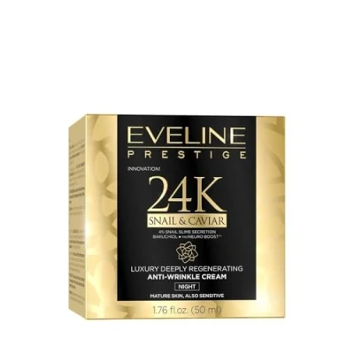 Afbeelding van Eveline Cosmetics Prestige 24k. Snail &amp; Caviar Night Cream 50ml.