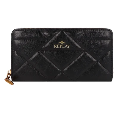 Afbeelding van Replay Dames FW5346 reisaccessoire portemonnee, 0098 Zwart, L 19 X H 10 D 2 CM