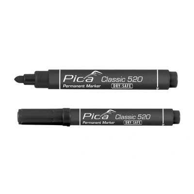 Afbeelding van Pica Classic 521/46 Permanent Marker zwart beitelpunt (10 stuks)