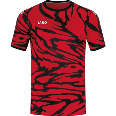 Afbeelding van JAKO Fussball Teamsport Animal Sport Tshirt, Heren, Maat: XXL, Rotschwarz