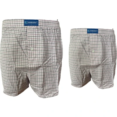 Afbeelding van Embrator 2 stuks mannen Boxershorts geweven katoen lila 4XL