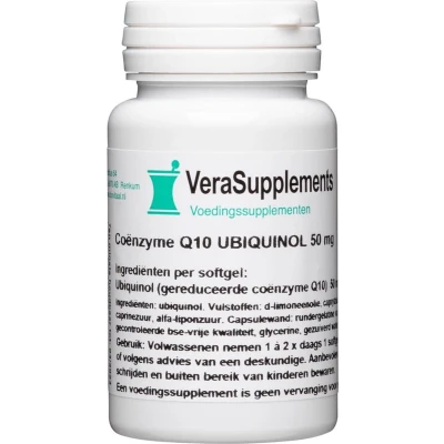 Afbeelding van VeraSupplements Coënzyme Q10 50mg Capsules