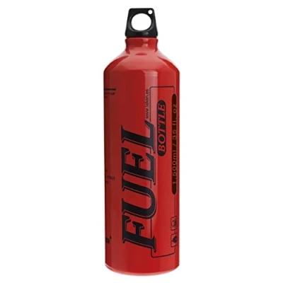 Afbeelding van Brandstoffles, Benzinefles, Fuel Bottle, Aluminium, Laken, Rood, 1.5 Liter