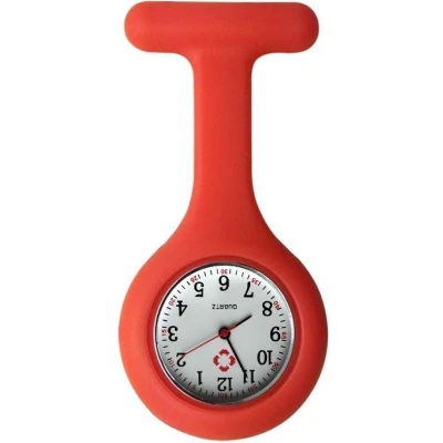 Afbeelding van Fako® Verpleegstershorloge Zusterhorloge Verpleegster Horloge Siliconen Uni Rood