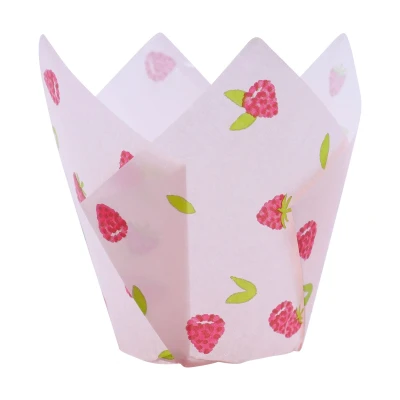 Afbeelding van PME Muffin Cups Framboos 24st