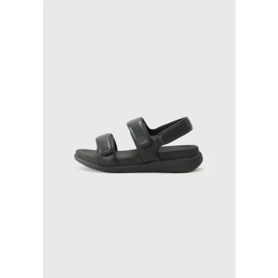 Afbeelding van FitFlop F Mode Go Adjustable Flatform Back Strap Sandals ZWART Maat 36