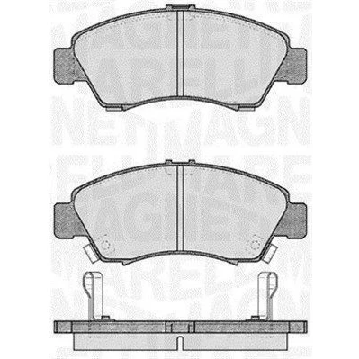 Afbeelding van Remblokkenset, schijfrem MAGNETI MARELLI 363916060276