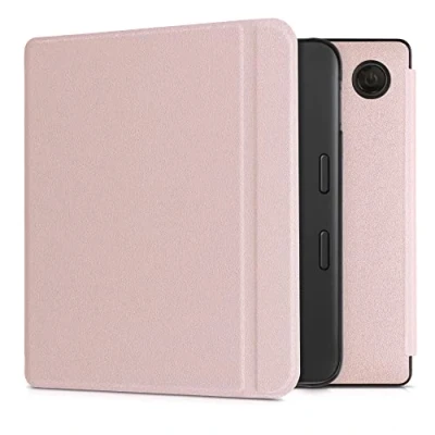 Afbeelding van kwmobile e reader hoesje compatibel met Tolino Vision 6 hoes Ereader case magnetische sluiting In roségoud