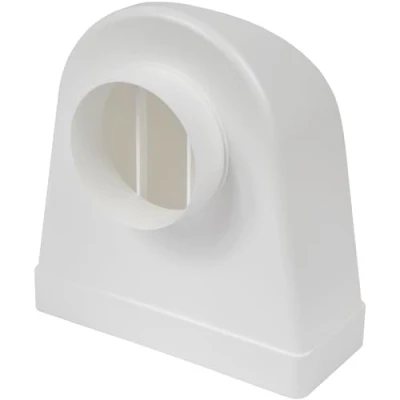 Afbeelding van Vent Systems Hoekverbinding 90 graden voor 220 x mm rechthoekige kanalen op ronde buizen Ø 100 ventilatiesysteem verwarming koeling