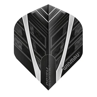 Afbeelding van WINMAU Prism Alpha Zwart en Grijs Dartvluchten 1 set per pakket (3 vluchten in totaal)