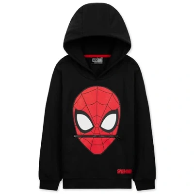 Afbeelding van Marvel Spiderman Hoodie voor jongens van 3 12 jaar, jongenstrui met manchetten aan mouwen en taille, zwart, 7 8 Jaar