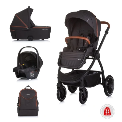 Afbeelding van Chipolino Kinderwagen Prestige 3 in 1 Blackberry tot 22 kg