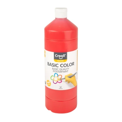 Afbeelding van Plakkaatverf Creall basic lichtrood 1000ml
