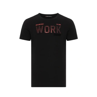 Afbeelding van Cipo &amp; Baxx Tshirt print, Heren, Maat: Large, Black