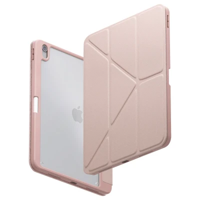 Afbeelding van Apple iPad Air 4 (2020) Hoes: Uniq Moven Case Bookcase Blush Pink TPU Tablet Hoezen