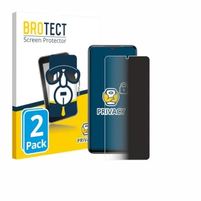 Afbeelding van BROTECT (2 Stuks) Privacy Schermbeschermer voor ZTE Blade V70 Max [Anti Spy, Screen Protector, Blue Light Filter]