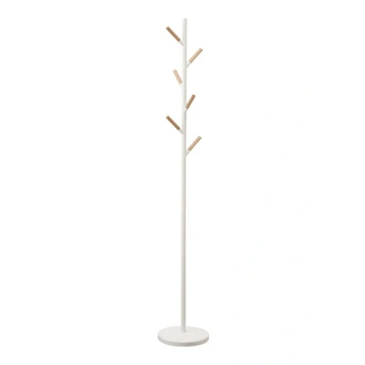 Afbeelding van Yamazaki staande kapstok Plain Pole wit