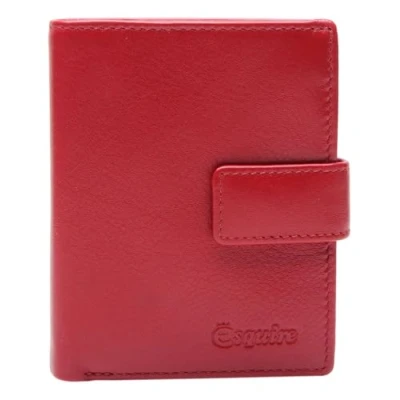 Afbeelding van Esquire Leren Portemonnee Viktoria 62 Wallet Red Donkerrood