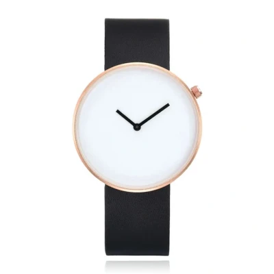 Afbeelding van LGT JWLS Minimalistisch Dameshorloge Grote Wijzerplaat van 40mm Zwart, Goud, Wit