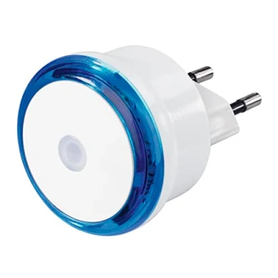 Afbeelding van Hama Led Nachtlampje Basic Met Stekker Schemersensor Energiebesp. Blauw