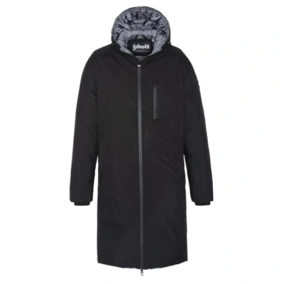 Afbeelding van Schott NYC Fargo Lange donsjack met ritssluiting, Schott, uniseks, Zwart, L