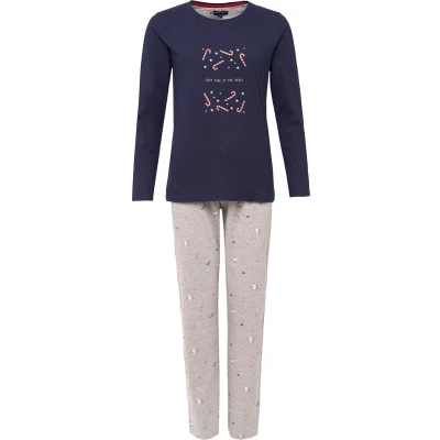 Afbeelding van Happy Shorts XMAS SET Pyjama, Dames, Maat: XL, Biscuitsnavy
