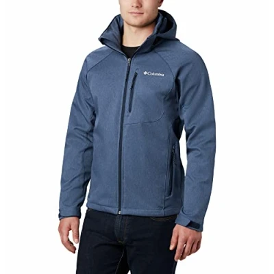Afbeelding van Columbia Cascade Ridge II Softshell Jas Heren Jassen Waterafstotend / Winddicht Outdoorjas Blauw Maat S